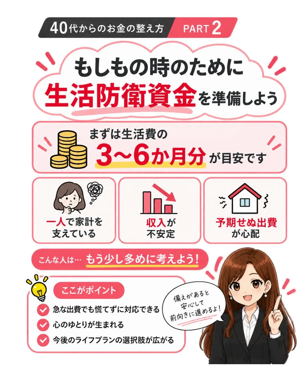 「今月こそ貯金しよう!」