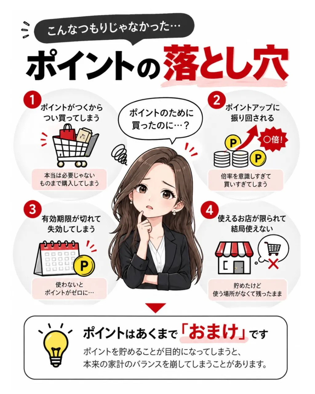 💳✨ **ポイントを貯めているのに、お金が貯まらない？**