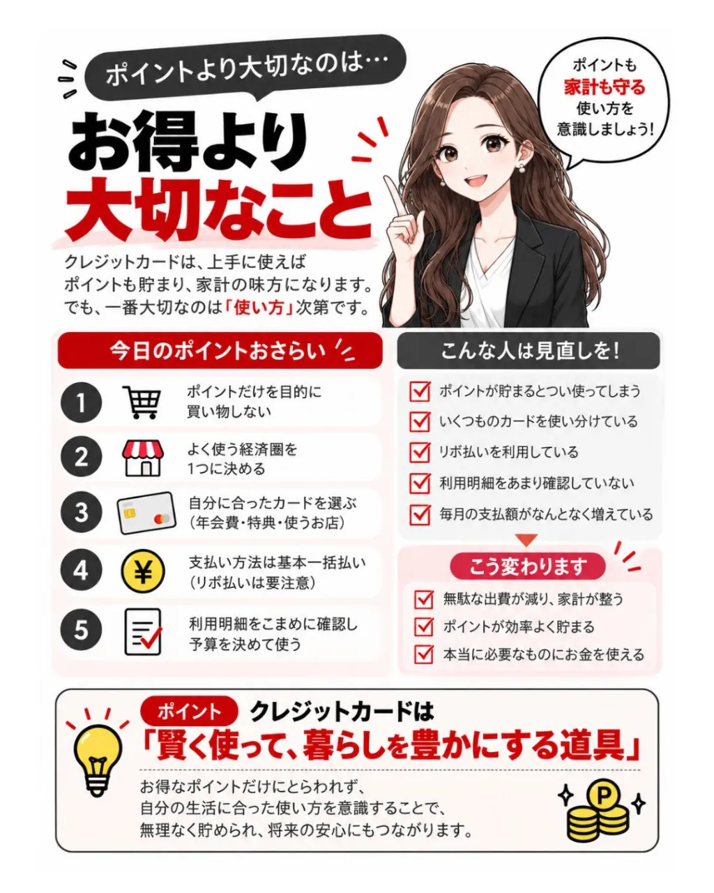 💳✨ **ポイントを貯めているのに、お金が貯まらない？**